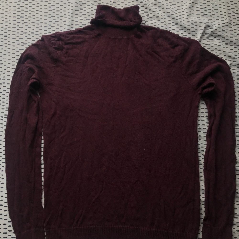 TOPMAN unisex brick red small turtle neck